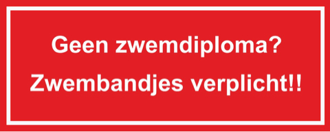 zwembandjesverplicht